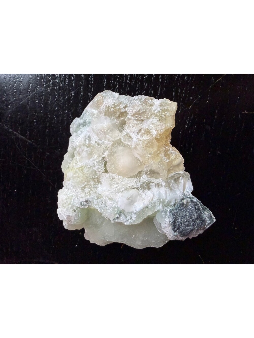 Prehnite Raw Crystal Chunk on matrix